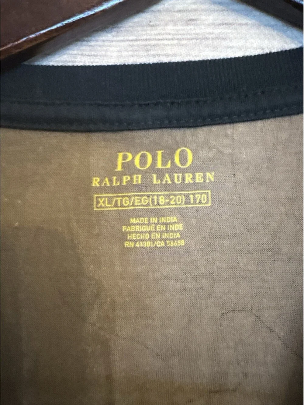 Polo Ralph Lauren Boys' Multicolor Camo Print Long Sleeve Tee Shirt Sz 6